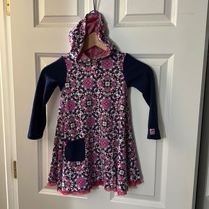 deux par deux Hooded Knit Dress Size 4